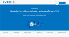 Desktop Screenshot of blog.emsisoft.com