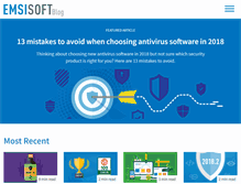 Tablet Screenshot of blog.emsisoft.com